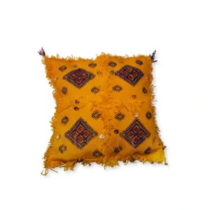 Berber Handira Yellow Pillow