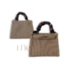 Jute handbag with Bandanna