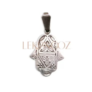 Silver Berber hamsa pendant