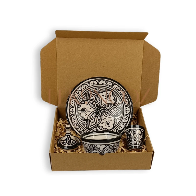 Artisanal Moroccan Black Safi Gift Box