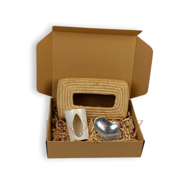Handmade Moroccan Bathing Essentials Gift Box Pack 1 - Tissue Box Cover, Soap Dish, Candle Holder.