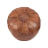 Traditional Moroccan leather pouf