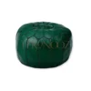 Traditional Moroccan leather pouf