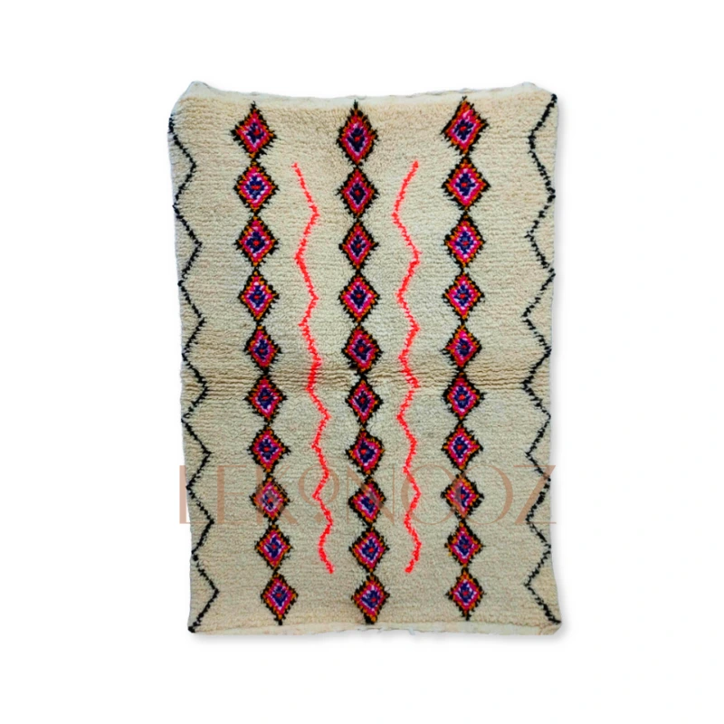 Colored Beni Ourain area rug