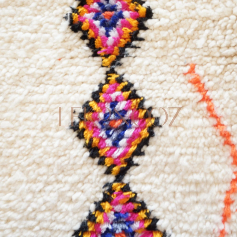 Colored Beni Ourain area rug