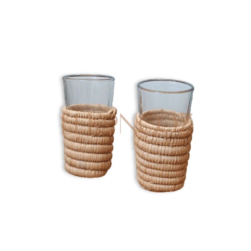 Boho chic drinkware - Moroccan-inspired tea glasses
