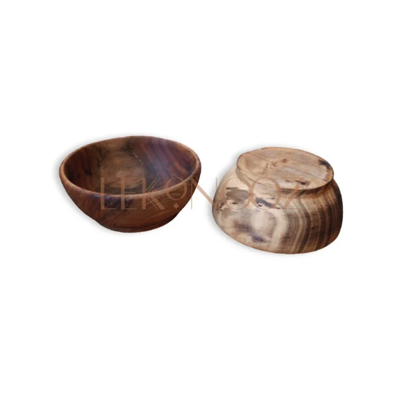 Walnut Wood Plate Bowl